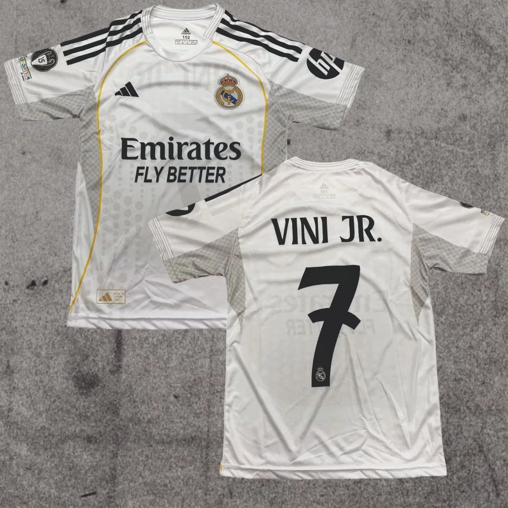 REAL MADRID - VINI JR. szurkolói gyerek mez 2025/26 (nadrág nélkül)