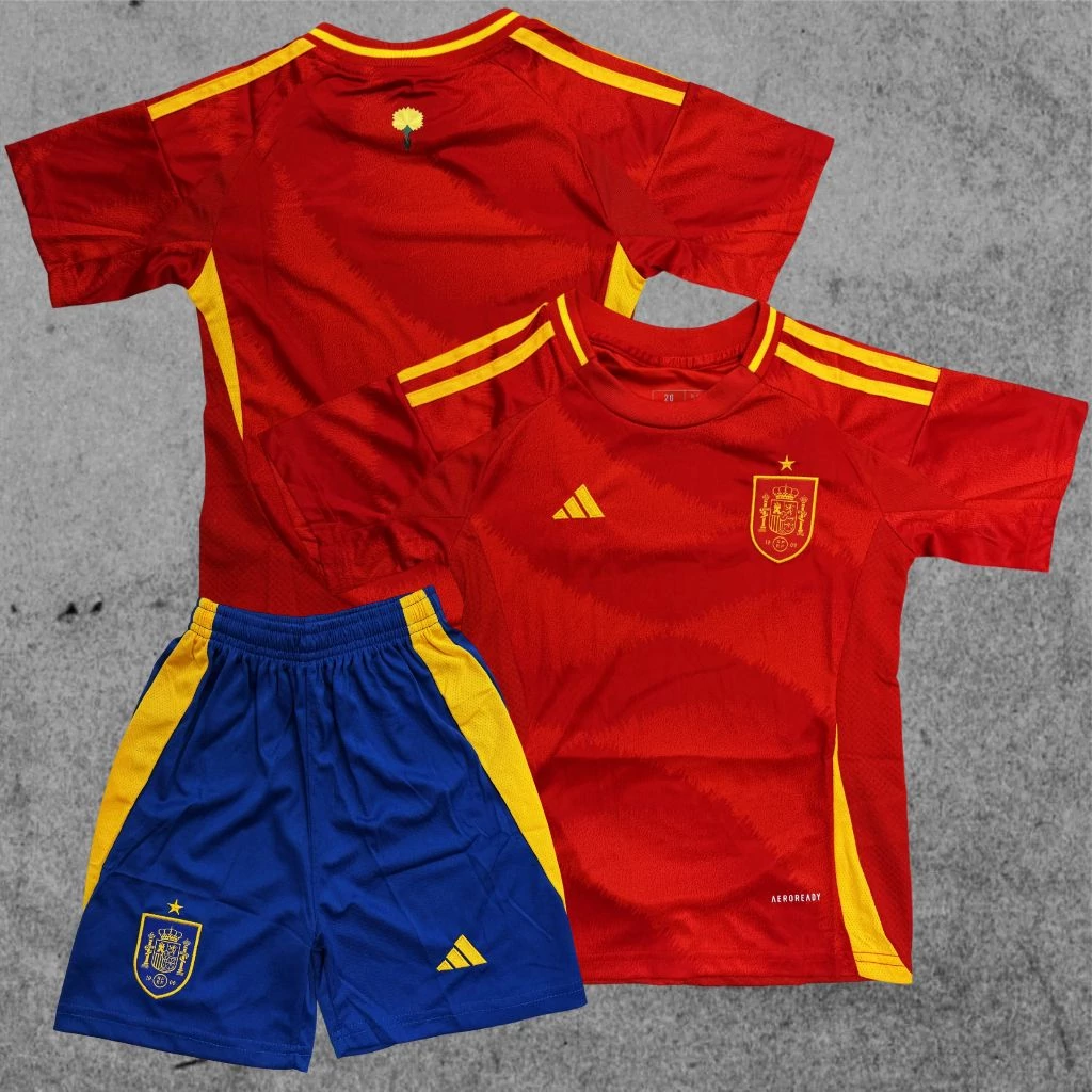 SPANYOL VÁLOGATOTT - Hazai 2024 gyerek mez szett (felirat nélküli)